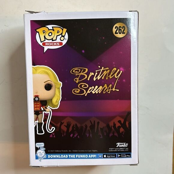 NIB Funko POP! Rocks #262 Britney Spears Circus Version Collectible Figurine - Picture 4 of 9